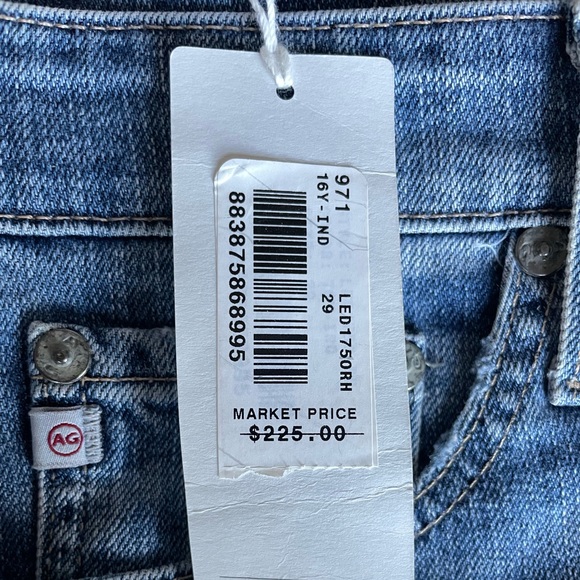 NWT AG Jeans Sophia High-Rise Raw Hem Straight Ankle Jeans in color “16 years” - Picture 4 of 6